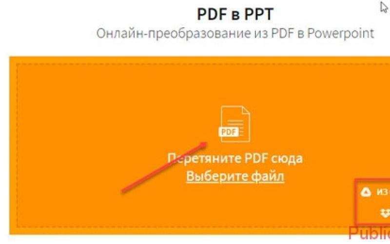 Добавление PDF в презентацию PowerPoint Онлайн конвектор из pdf в powerpoint